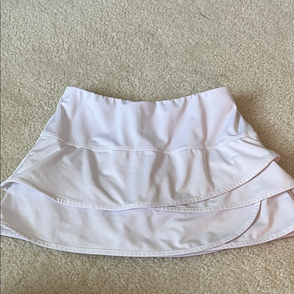 Girls Lucky in Love white tennis skirt